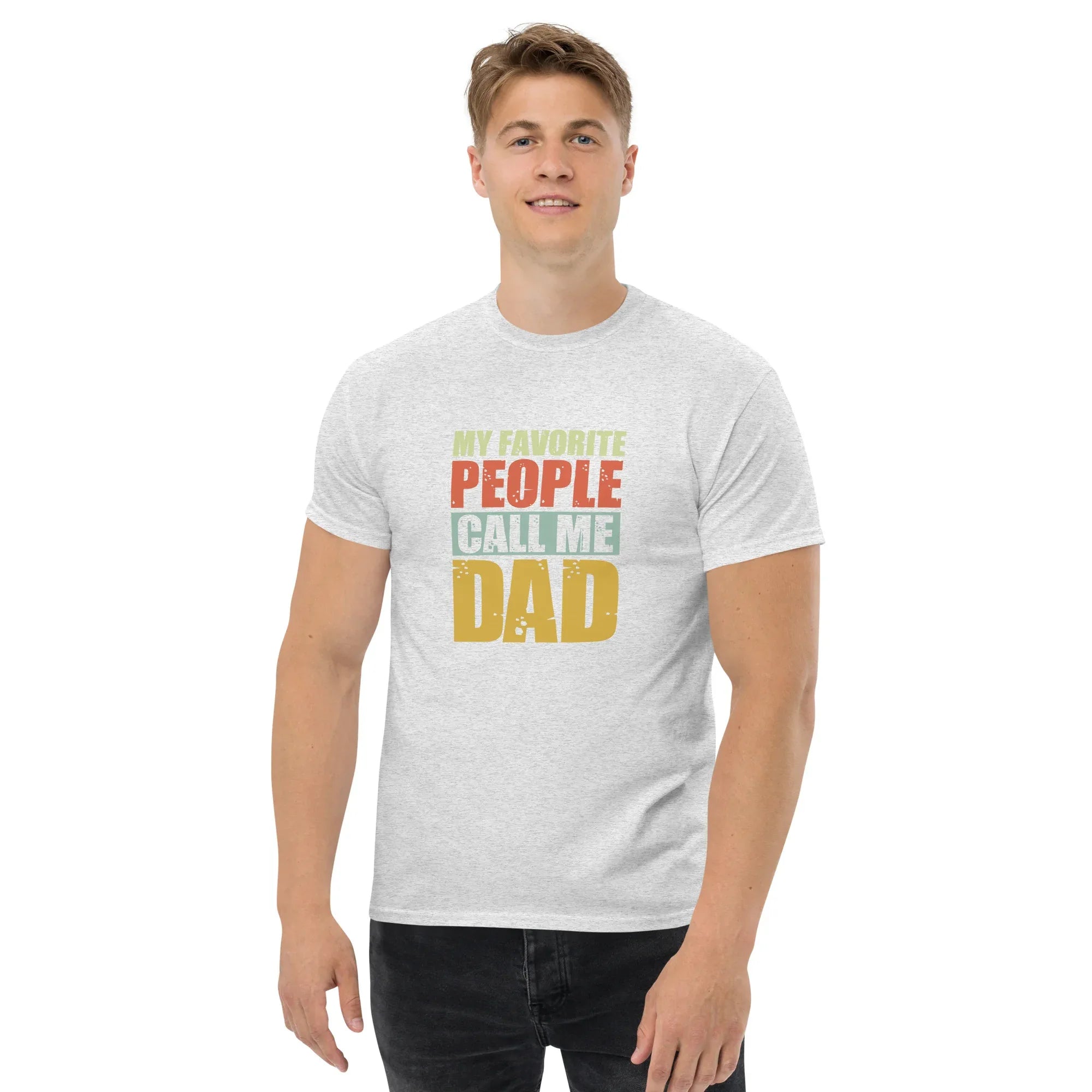 MY FAVORITE PEOPLE Men's tee - Printoo Shop - - classic tee, Dad life, Father's Day, fatherhood, kid, man, men's tee, superdad, t-shirt, tee