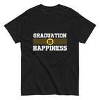 GRADUATION IS HAPPINESS men's t-shirt - - Graduation shirts - Printoo Shop