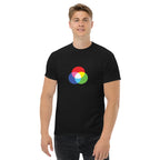 RGB CIRCLES men's t-shirt - Maroon / S - Printoo Shop - 7743944_12634