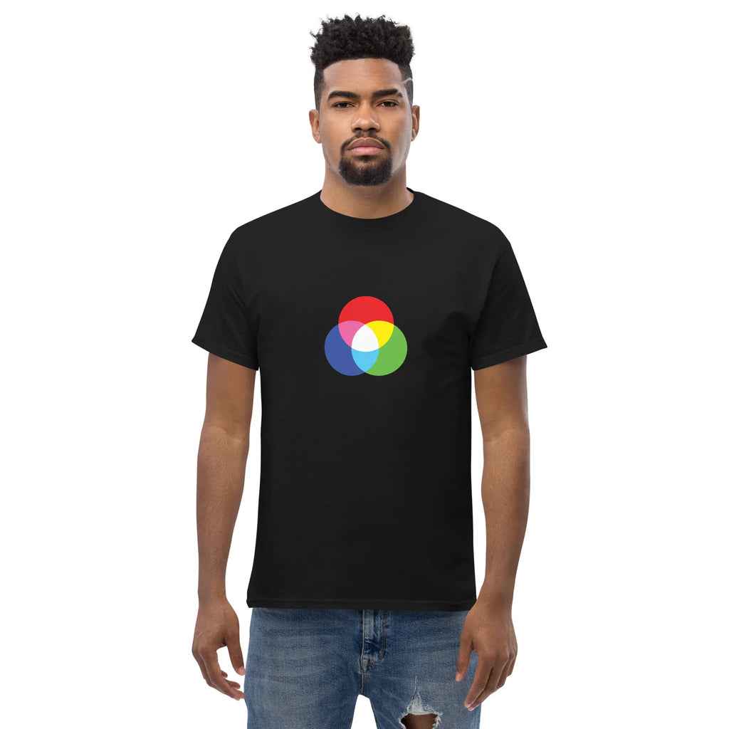 RGB CIRCLES men's t-shirt - Maroon / S - Printoo Shop - 7743944_12634