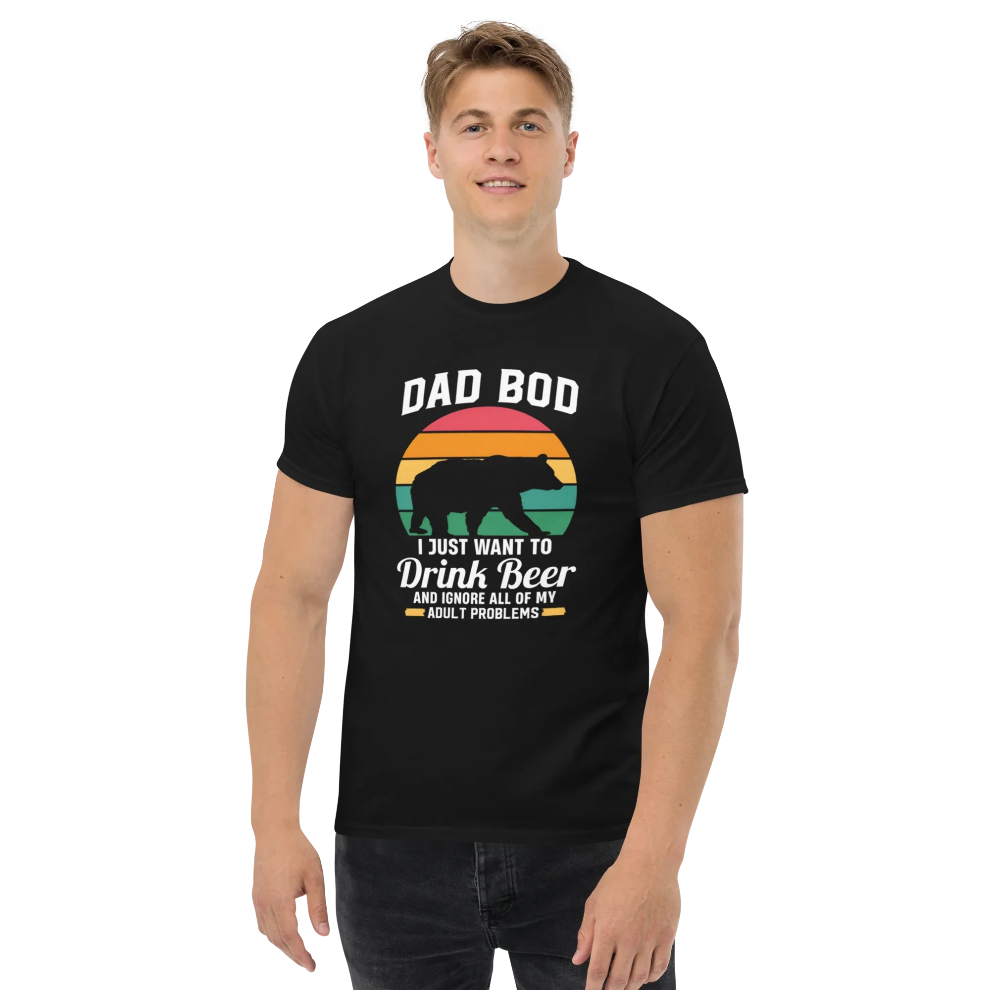 DAD BOD men's t-shirt - Printoo Shop - - Father's Day, men's t-shirt, Men’s Classic Tee | Gildan 5000, t-shirt