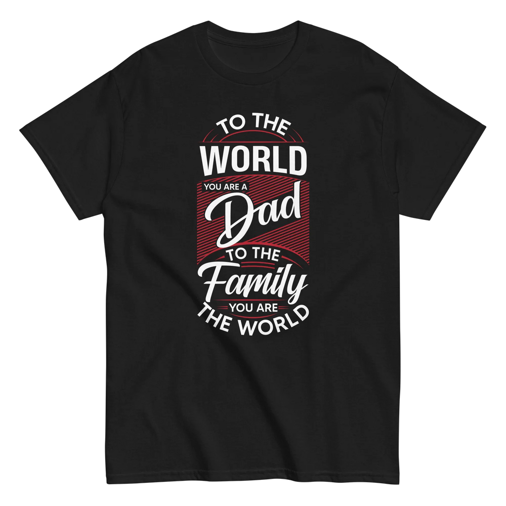 DAD'S WORLD Men's tee - - Dad t-shirts - Printoo Shop