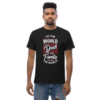 DAD'S WORLD Men's tee - - Dad t-shirts - Printoo Shop