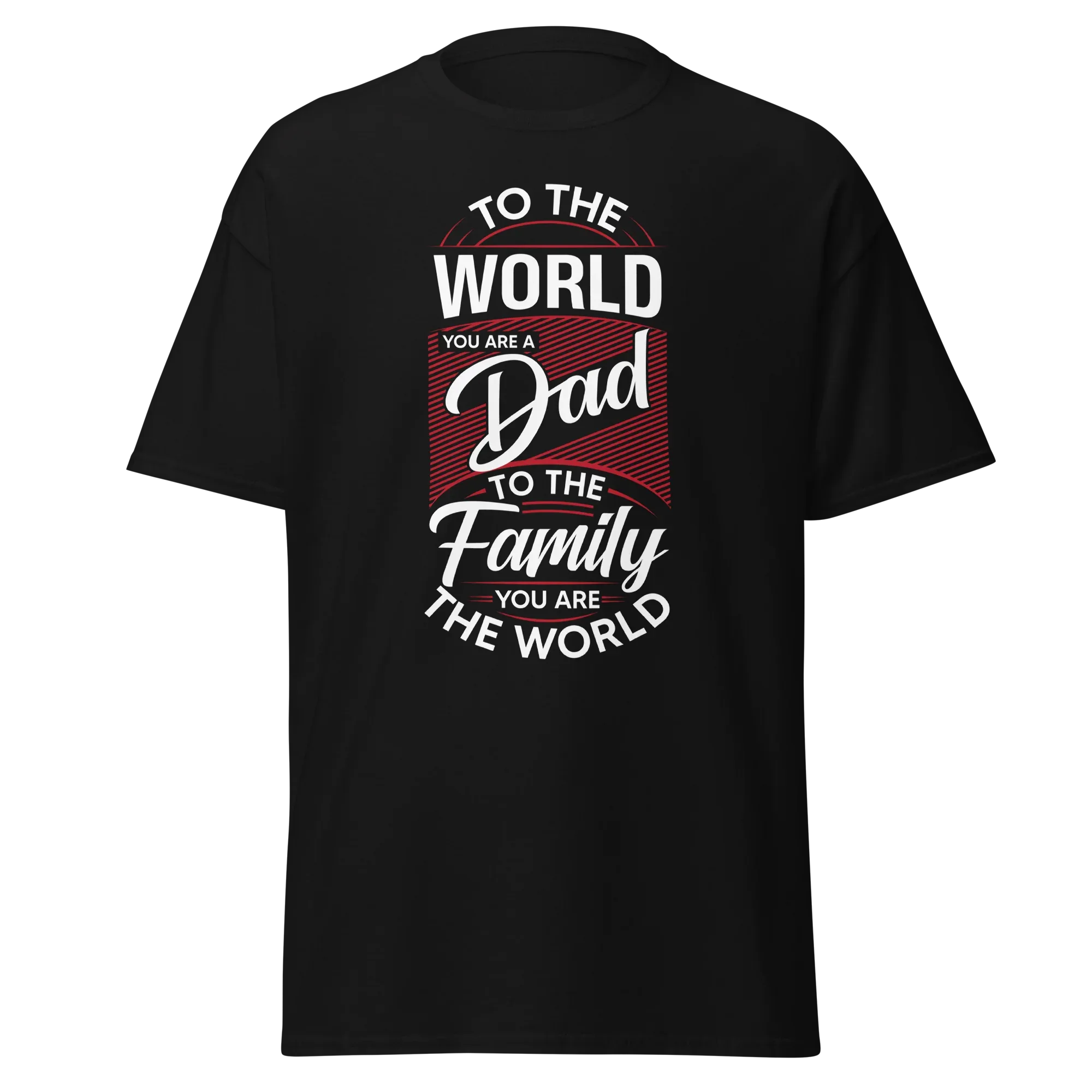 DAD'S WORLD Men's tee - Printoo Shop - - Father's Day, men's tee, Men’s Classic Tee | Gildan 5000, t-shirt, tee