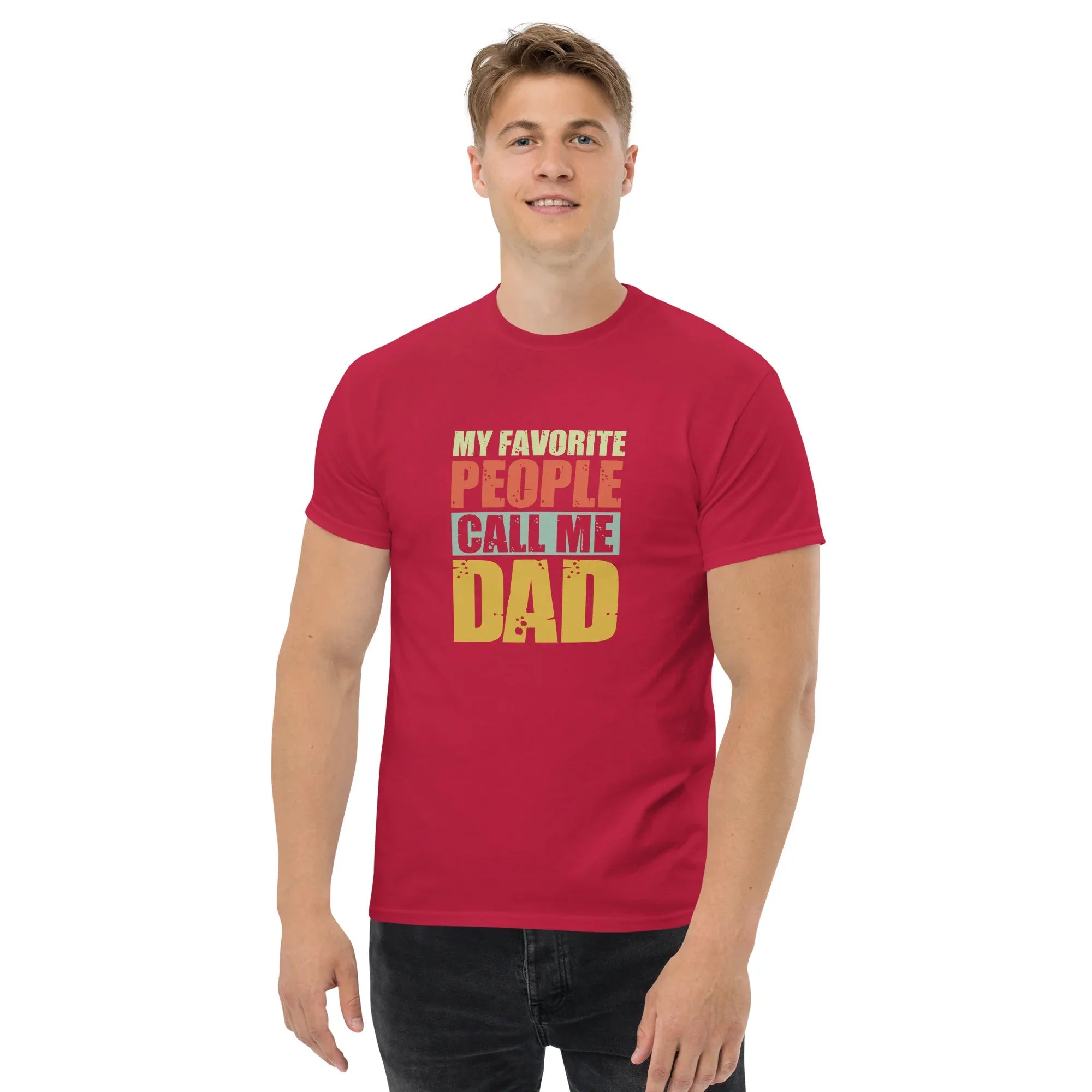 MY FAVORITE PEOPLE Men's tee - Printoo Shop - - classic tee, Dad life, Father's Day, fatherhood, kid, man, men's tee, superdad, t-shirt, tee