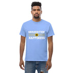 GRADUATION IS HAPPINESS men's t-shirt - - Graduation shirts - Printoo Shop