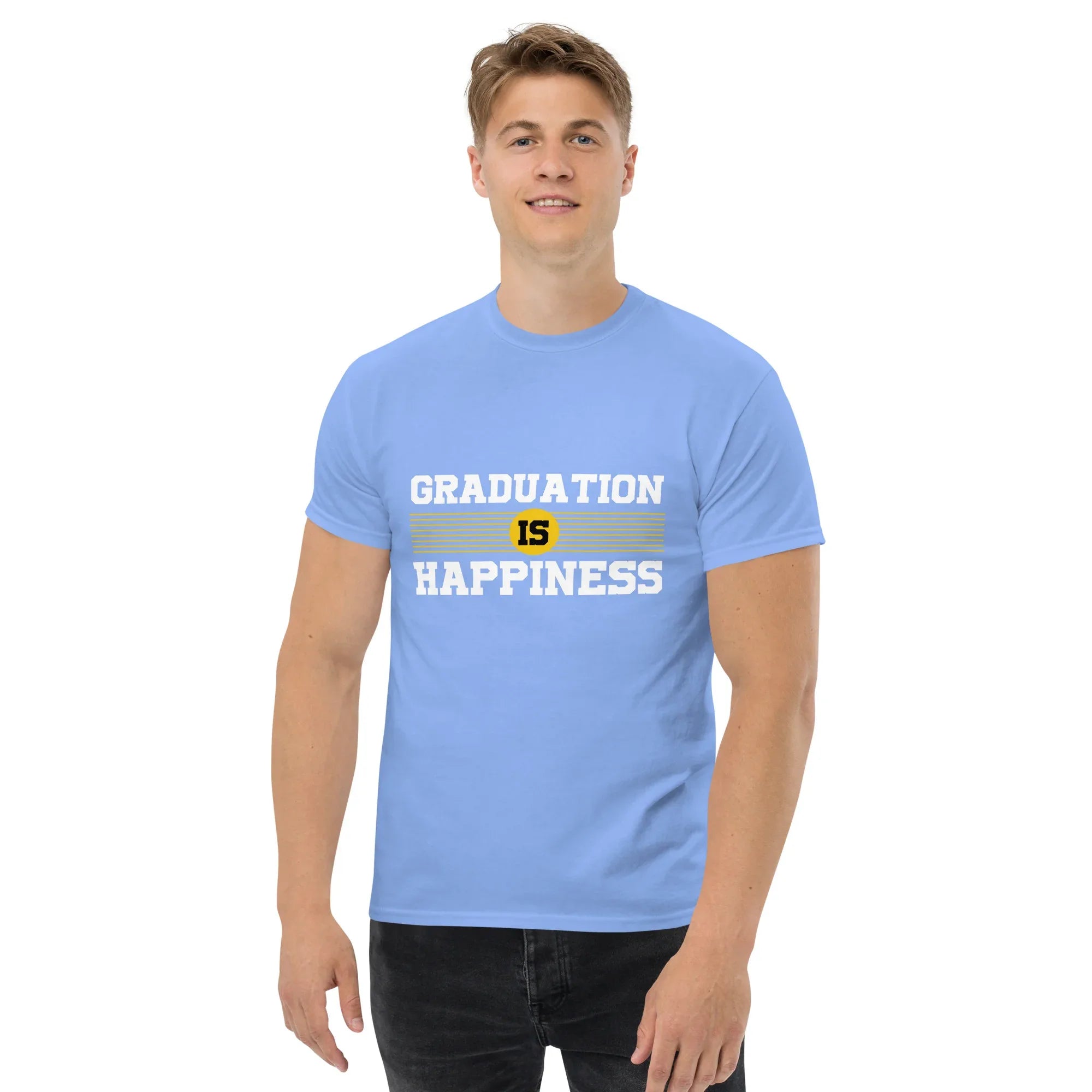 GRADUATION IS HAPPINESS men's t-shirt - - Graduation shirts - Printoo Shop