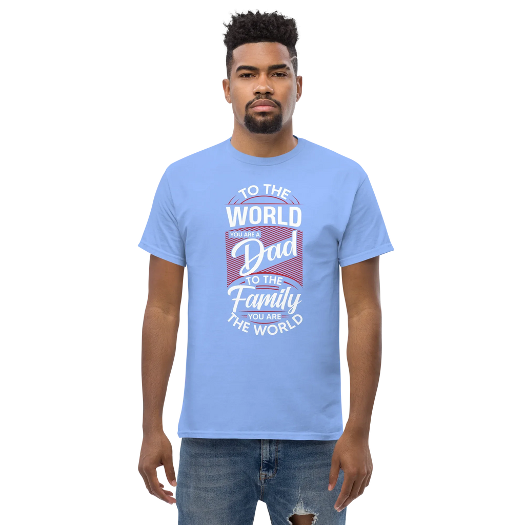DAD'S WORLD Men's tee - - Dad t-shirts - Printoo Shop