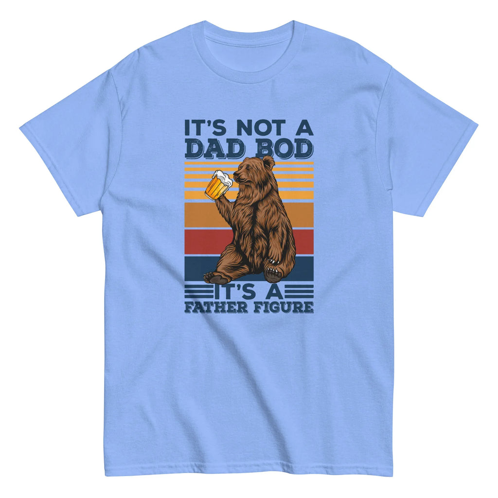 FATHER FIGURE DAD BOD men's t-shirt - Maroon / S - Printoo Shop - 1188023_12634