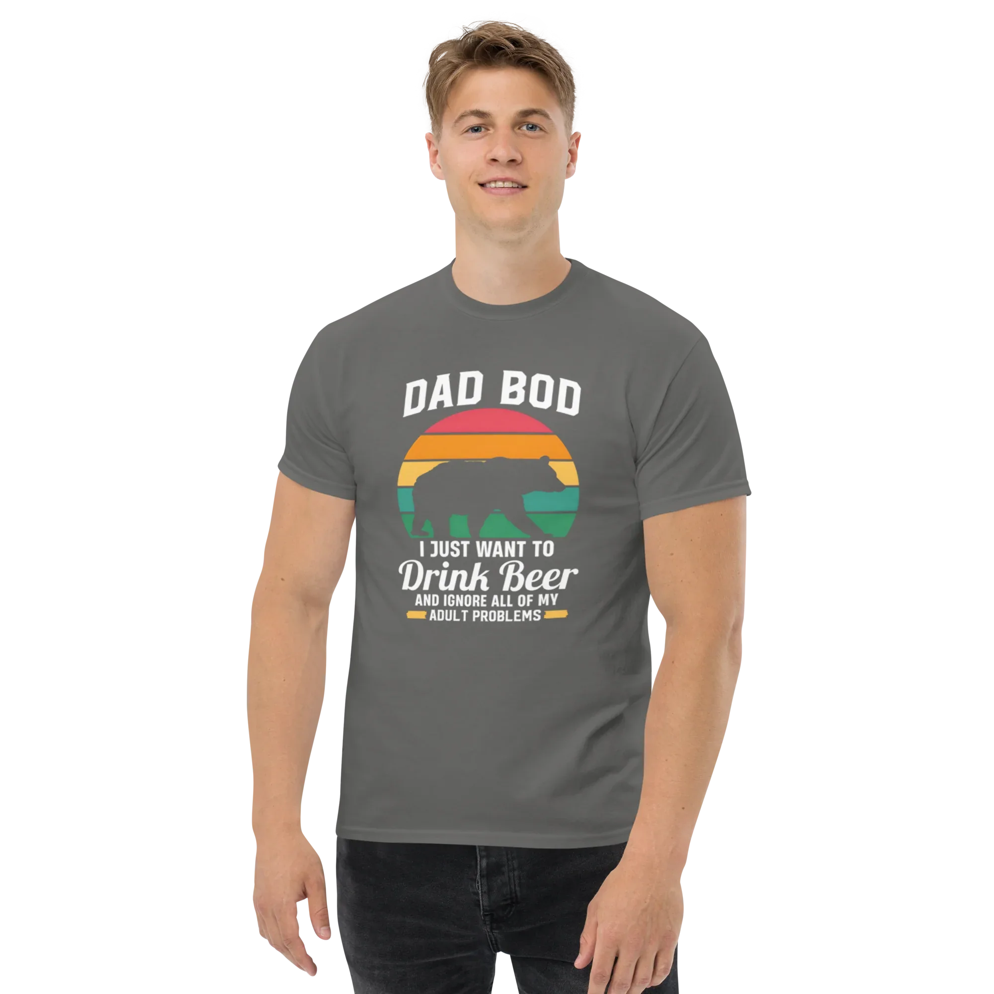 DAD BOD men's t-shirt - Printoo Shop - - Father's Day, men's t-shirt, Men’s Classic Tee | Gildan 5000, t-shirt