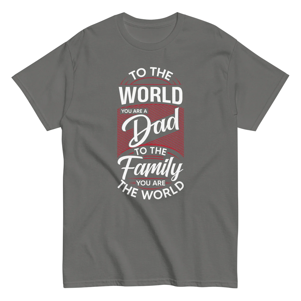 DAD'S WORLD Men's tee - - Dad t-shirts - Printoo Shop