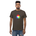 RGB CIRCLES men's t-shirt - Maroon / S - Printoo Shop - 7743944_12634