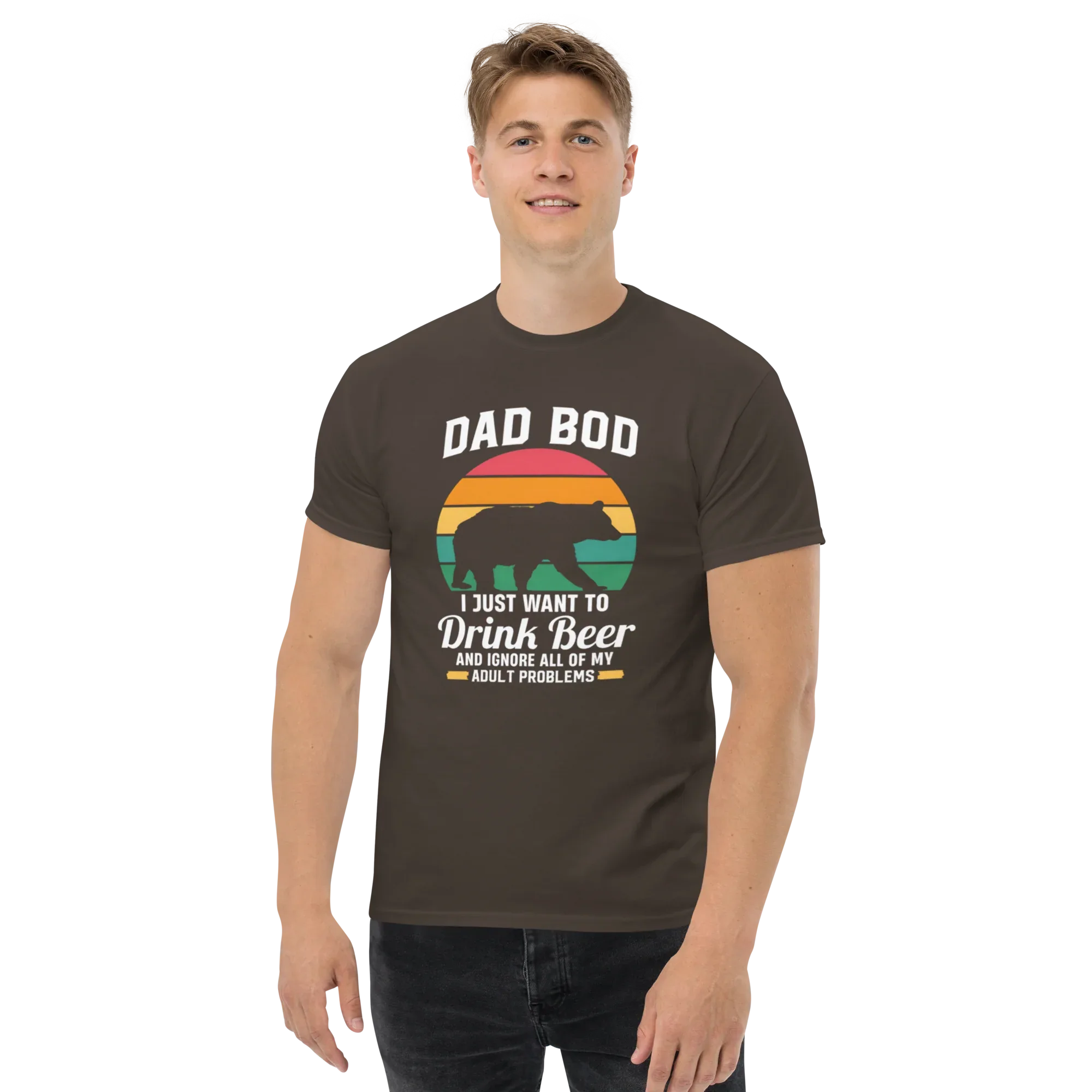 DAD BOD men's t-shirt - Printoo Shop - - Father's Day, men's t-shirt, Men’s Classic Tee | Gildan 5000, t-shirt