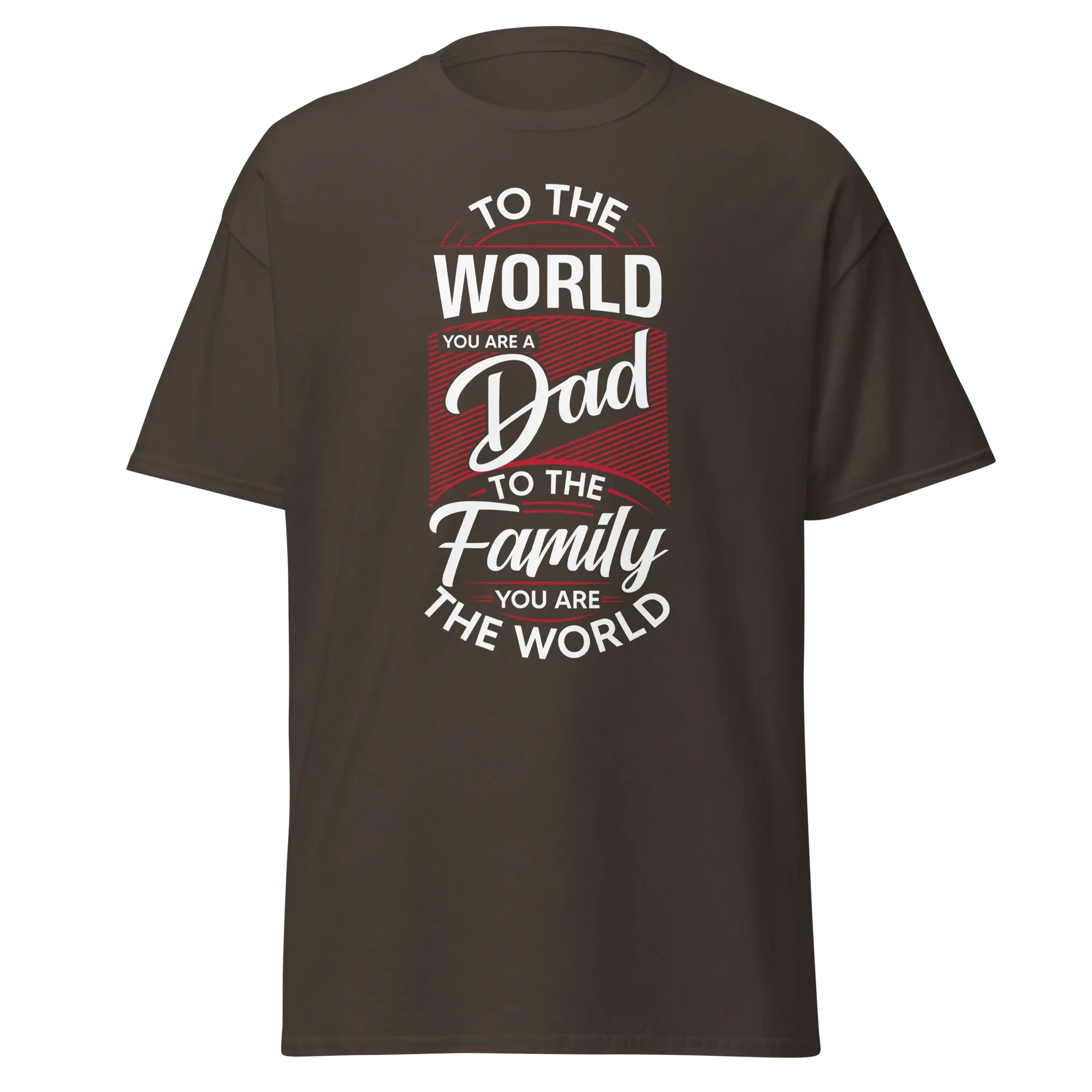 DAD'S WORLD Men's tee - Printoo Shop - - Father's Day, men's tee, Men’s Classic Tee | Gildan 5000, t-shirt, tee