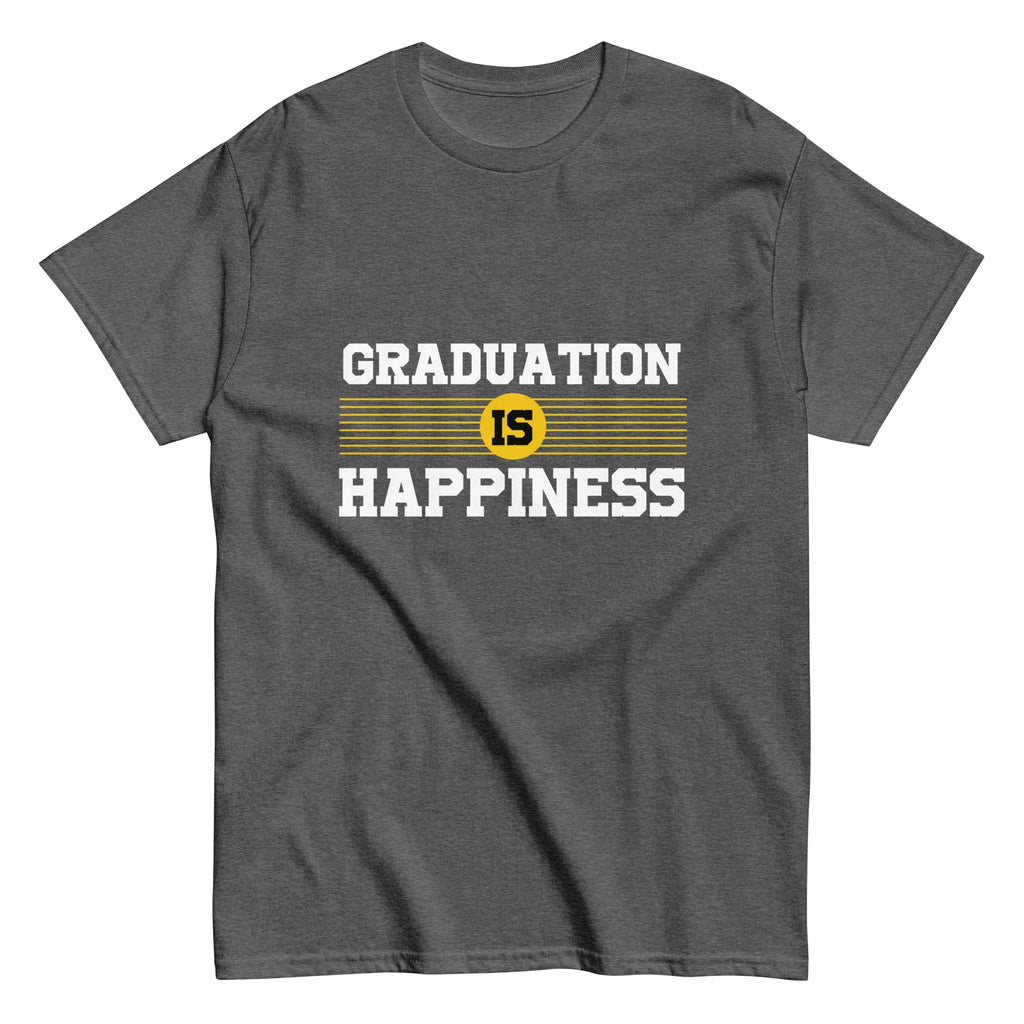 GRADUATION IS HAPPINESS men's t-shirt - - Graduation shirts - Printoo Shop