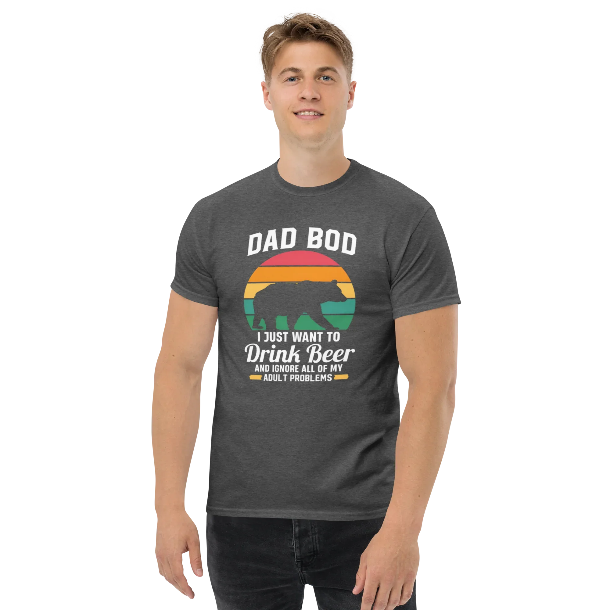 DAD BOD men's t-shirt - Printoo Shop - - Father's Day, men's t-shirt, Men’s Classic Tee | Gildan 5000, t-shirt