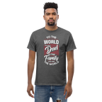 DAD'S WORLD Men's tee - - Dad t-shirts - Printoo Shop