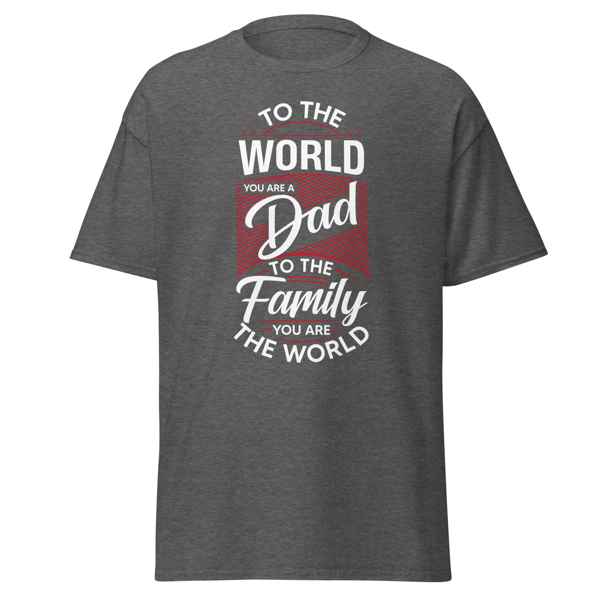 DAD'S WORLD Men's tee - Printoo Shop - - Father's Day, men's tee, Men’s Classic Tee | Gildan 5000, t-shirt, tee