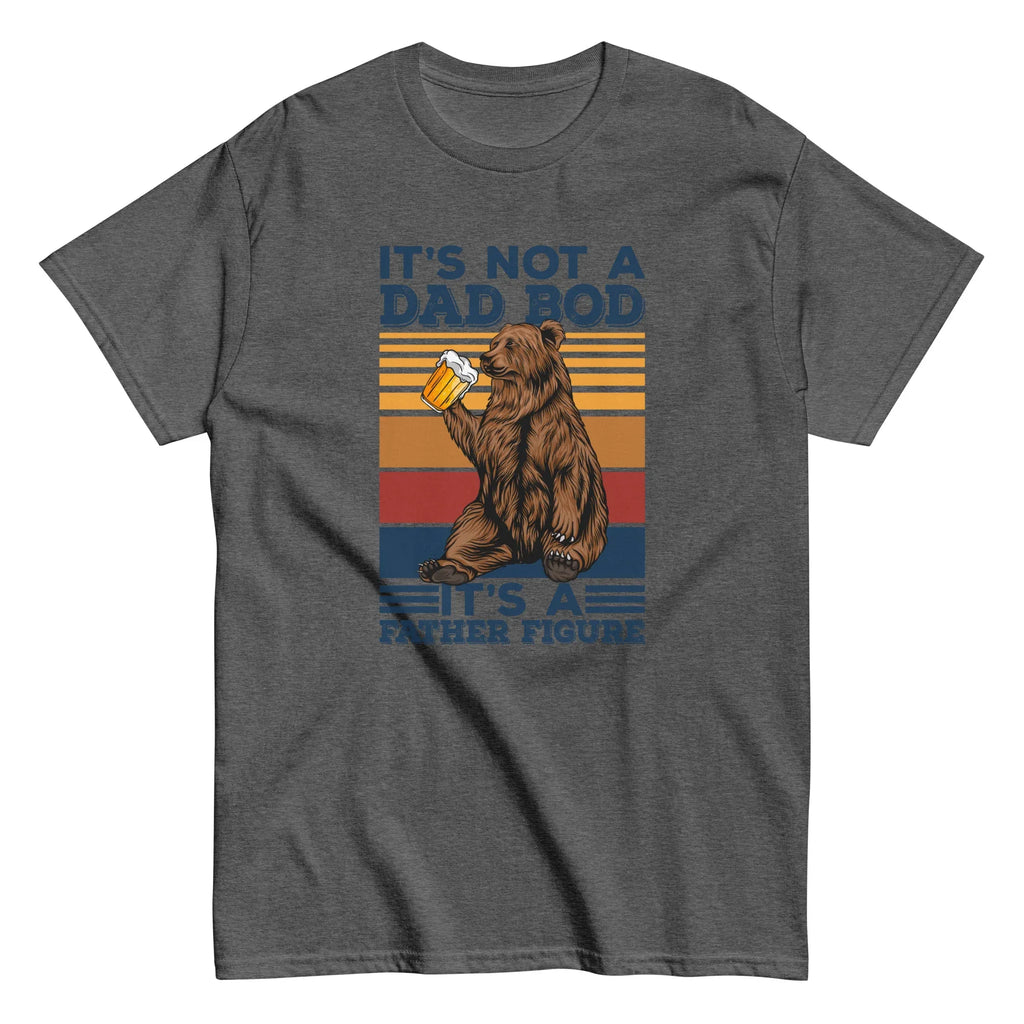 FATHER FIGURE DAD BOD men's t-shirt - Maroon / S - Printoo Shop - 1188023_12634