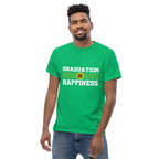 GRADUATION IS HAPPINESS men's t-shirt - - Graduation shirts - Printoo Shop