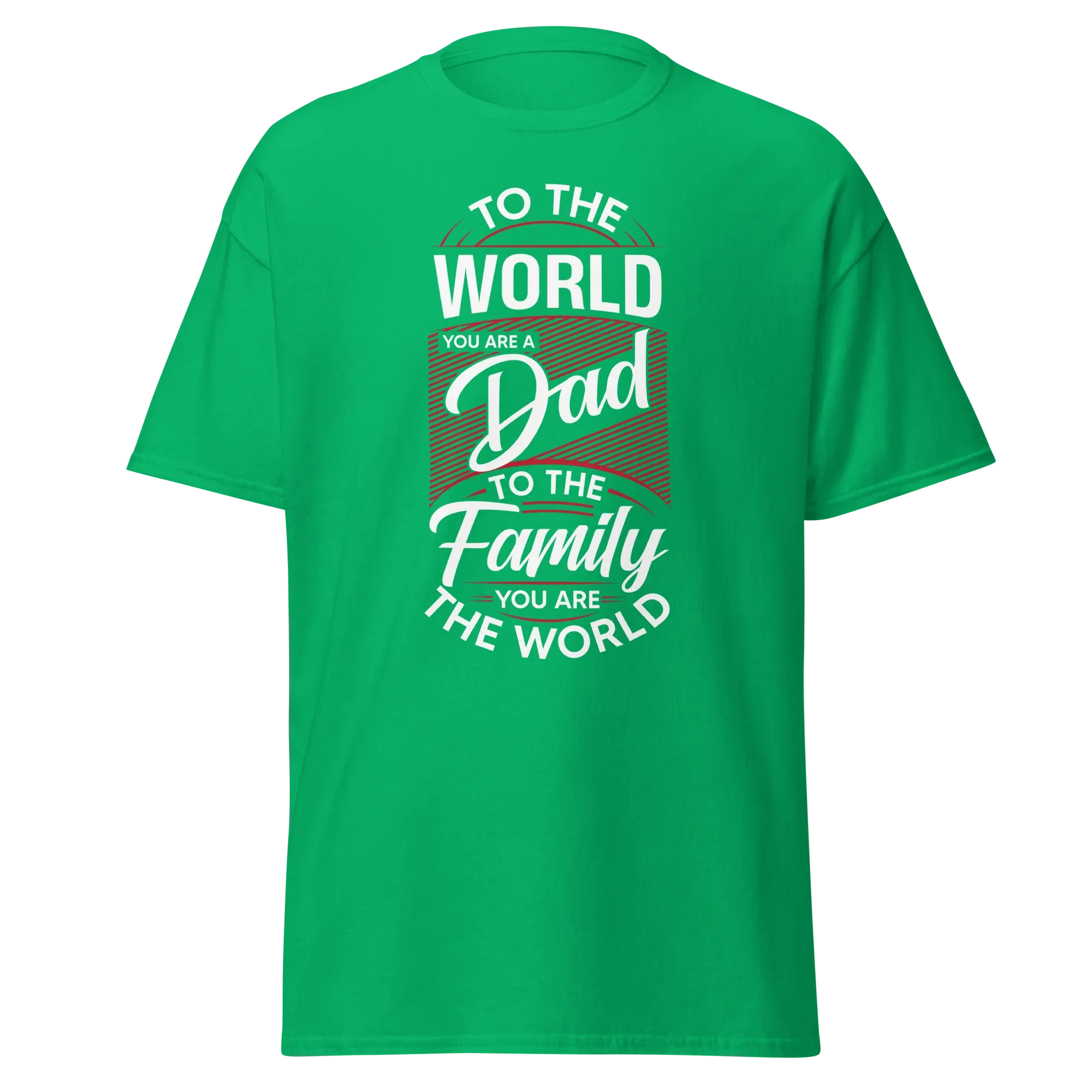 DAD'S WORLD Men's tee - Printoo Shop - - Father's Day, men's tee, Men’s Classic Tee | Gildan 5000, t-shirt, tee