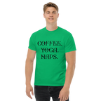 COFFEE YOGA NAPS unisex t-shirt - - Coffee shirts - Printoo Shop