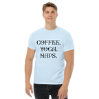 COFFEE YOGA NAPS unisex t-shirt - - Coffee shirts - Printoo Shop