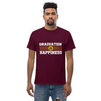 GRADUATION IS HAPPINESS men's t-shirt - - Graduation shirts - Printoo Shop