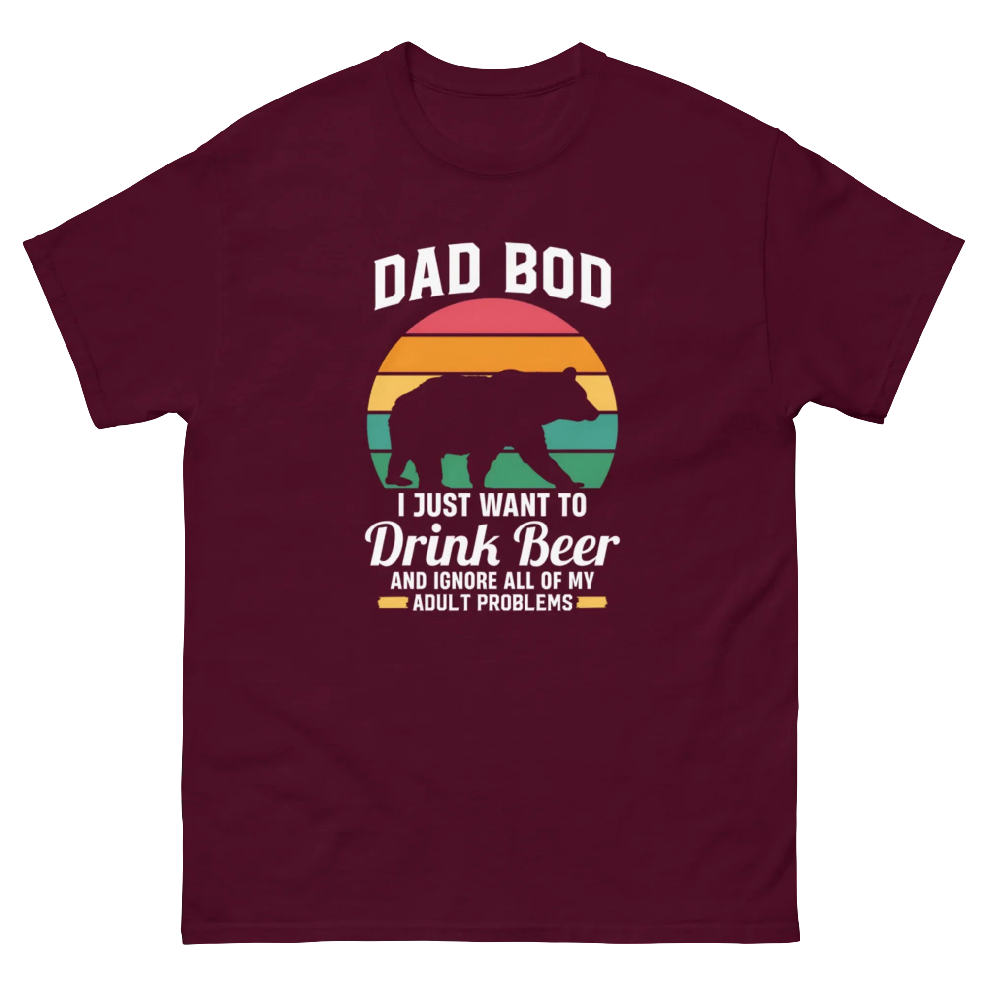 DAD BOD men's t-shirt - Printoo Shop - - Father's Day, men's t-shirt, Men’s Classic Tee | Gildan 5000, t-shirt