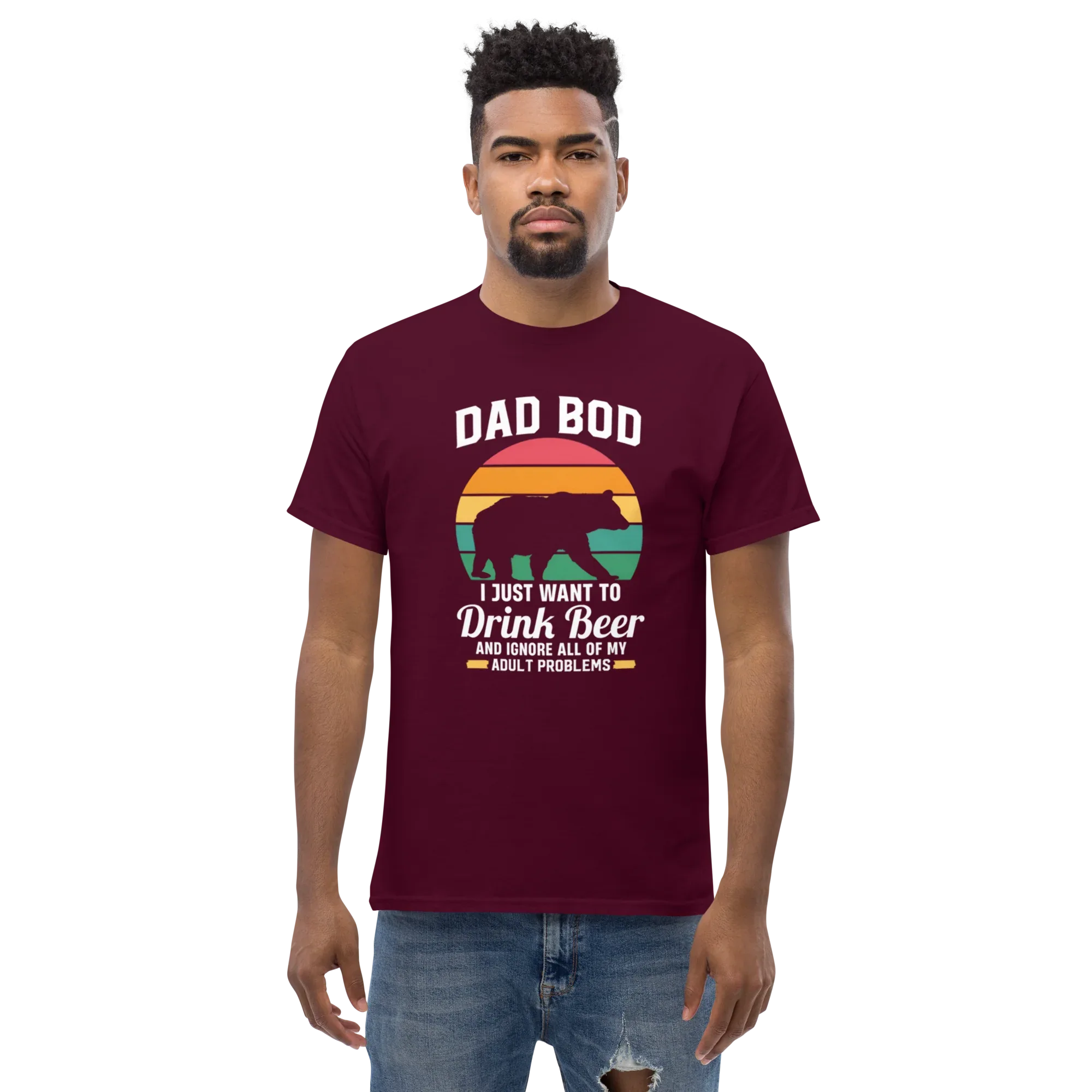 DAD BOD men's t-shirt - Printoo Shop - - Father's Day, men's t-shirt, Men’s Classic Tee | Gildan 5000, t-shirt