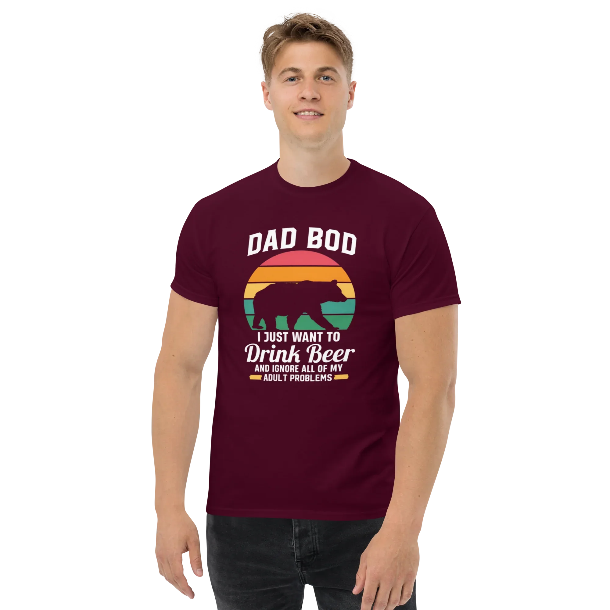DAD BOD men's t-shirt - Printoo Shop - - Father's Day, men's t-shirt, Men’s Classic Tee | Gildan 5000, t-shirt