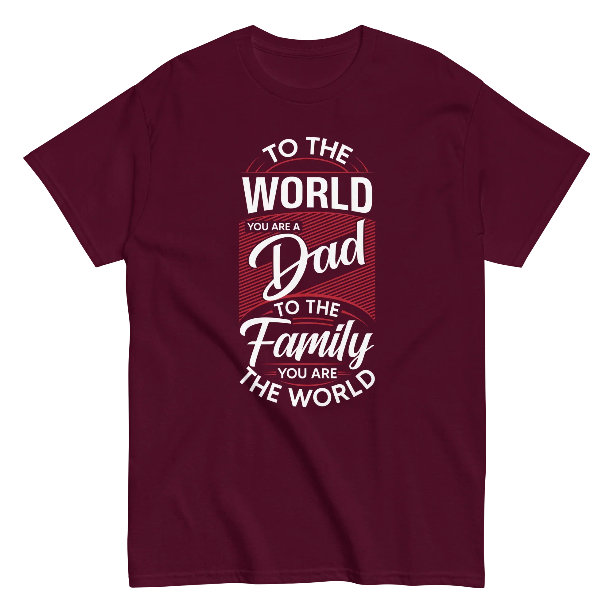 DAD'S WORLD Men's tee - Printoo Shop - - Father's Day, men's tee, Men’s Classic Tee | Gildan 5000, t-shirt, tee