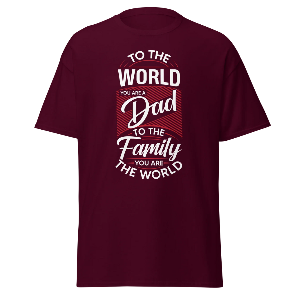 DAD'S WORLD Men's tee - - Dad t-shirts - Printoo Shop