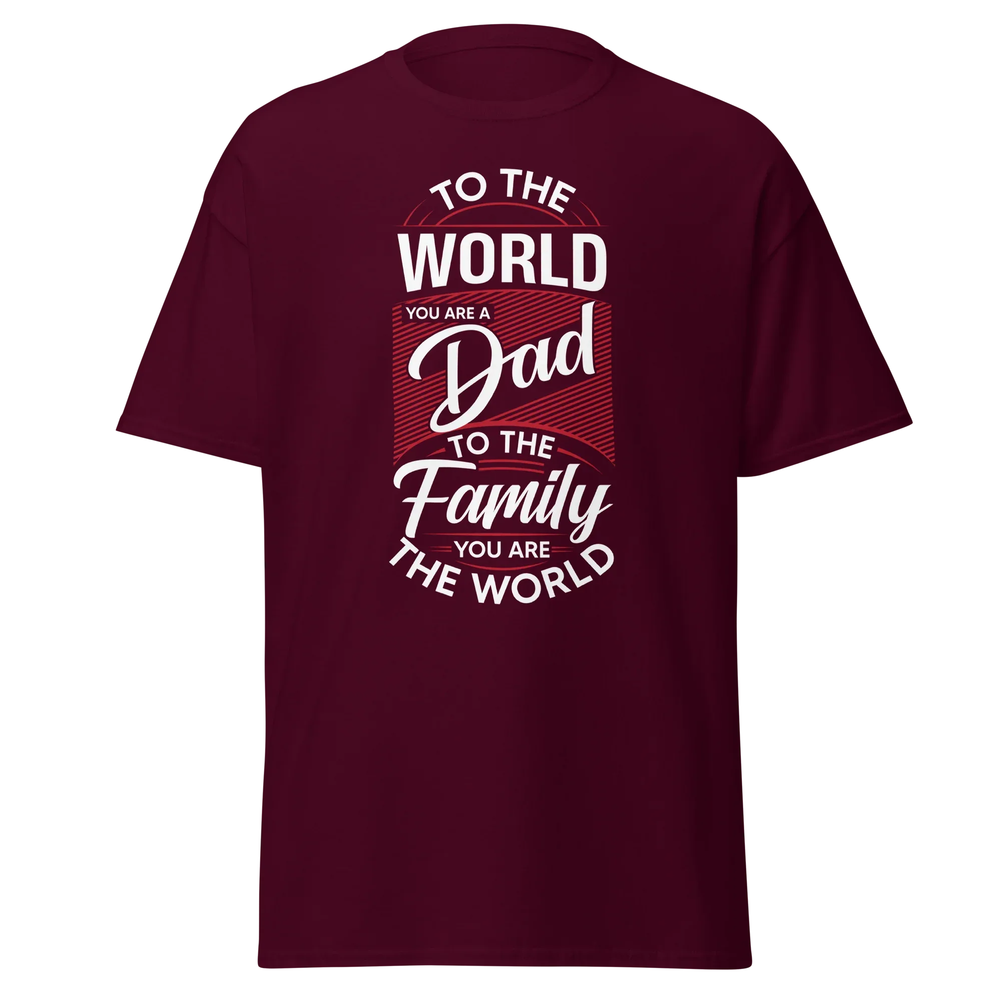 DAD'S WORLD Men's tee - Printoo Shop - - Father's Day, men's tee, Men’s Classic Tee | Gildan 5000, t-shirt, tee