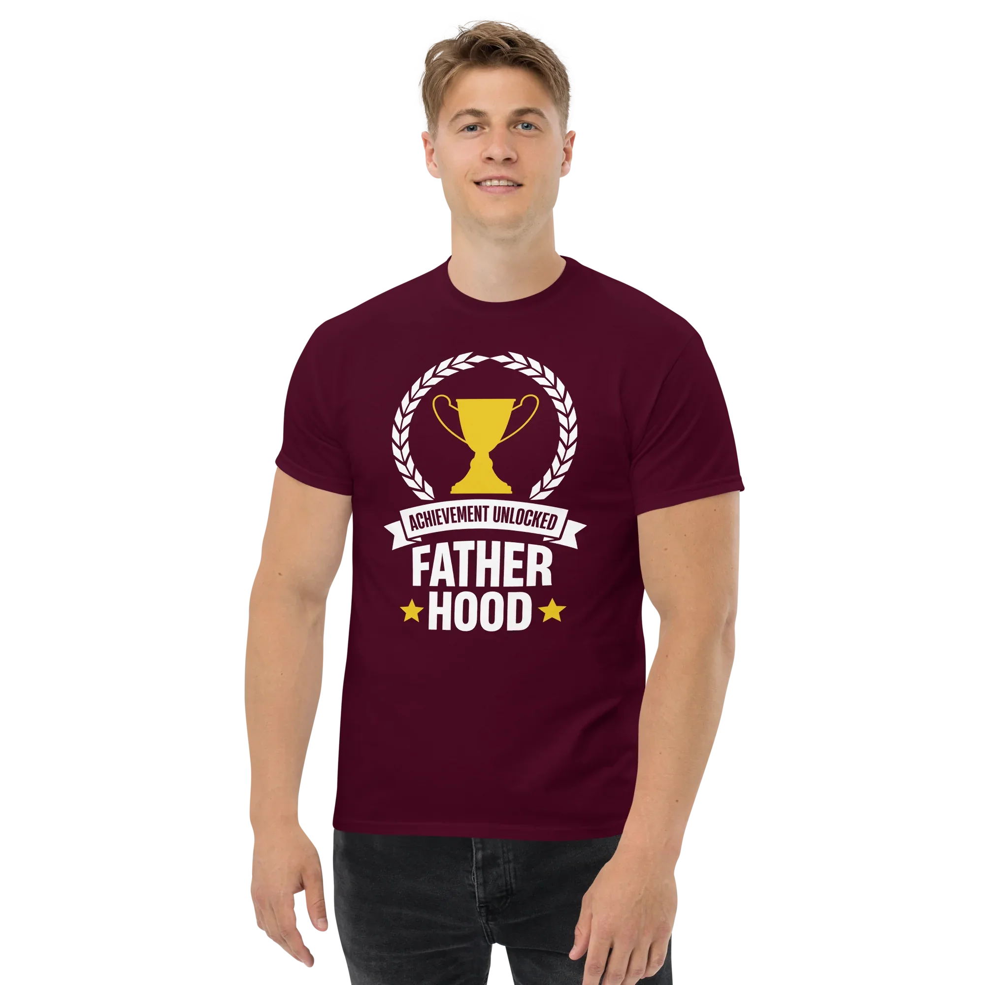 FATHER HOOD men's t-shirt - Printoo Shop - - Father's Day, men's t-shirt, Men’s Classic Tee | Gildan 5000, t-shirt