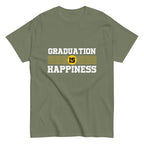 GRADUATION IS HAPPINESS men's t-shirt - - Graduation shirts - Printoo Shop