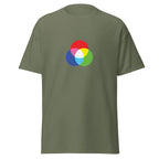 RGB CIRCLES men's t-shirt - Maroon / S - Printoo Shop - 7743944_12634