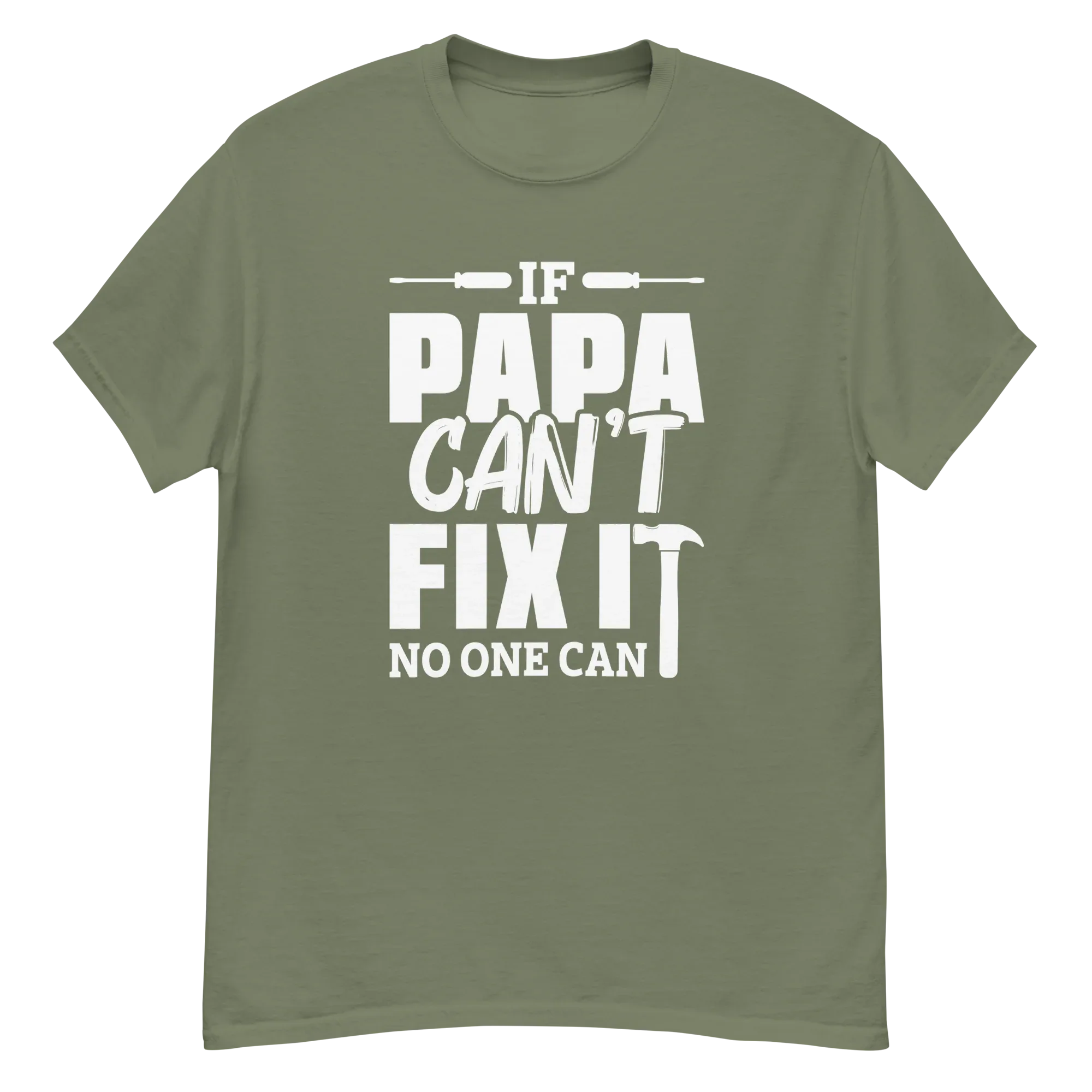PAPA'S FIX IT men's t-shirt - Printoo Shop - - Father's Day, men's t-shirt, Men’s Classic Tee | Gildan 5000, t-shirt