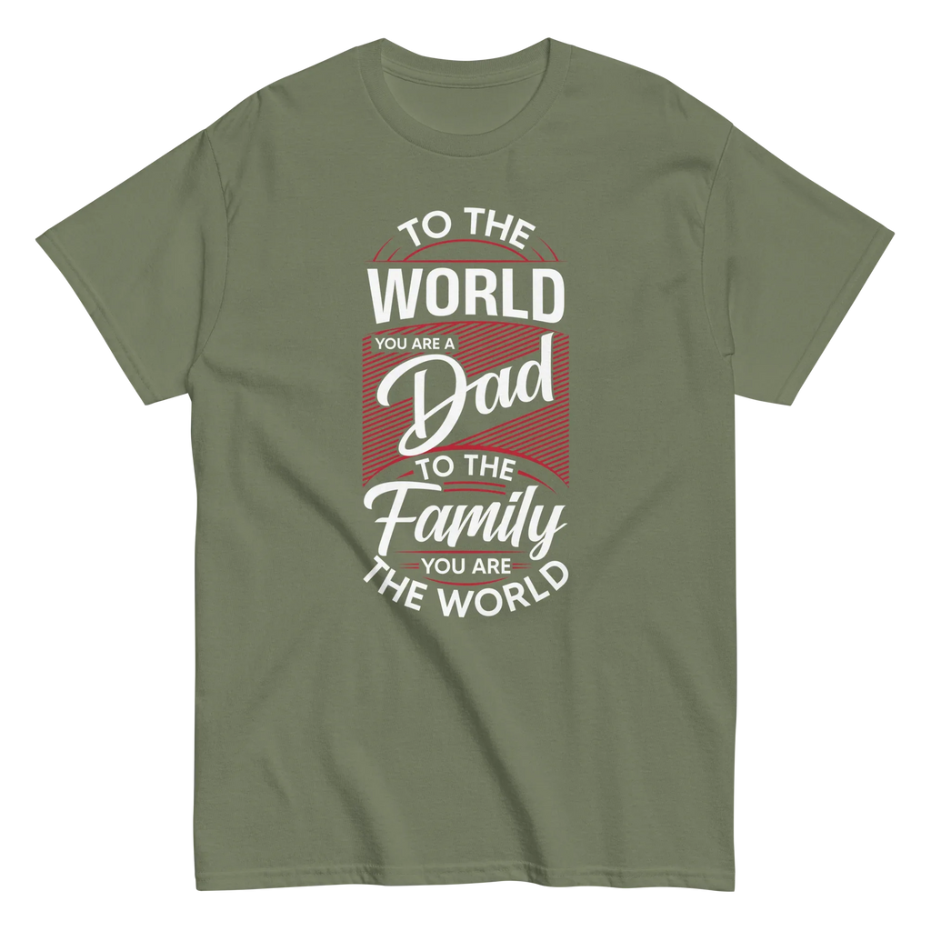 DAD'S WORLD Men's tee - - Dad t-shirts - Printoo Shop