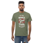 DAD'S WORLD Men's tee - - Dad t-shirts - Printoo Shop