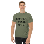 COFFEE YOGA NAPS unisex t-shirt - - Coffee shirts - Printoo Shop