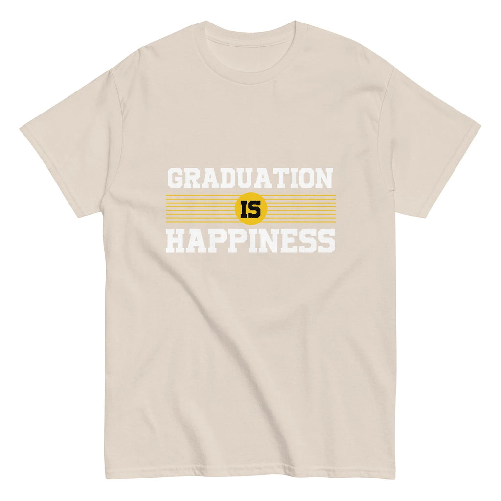 GRADUATION IS HAPPINESS men's t-shirt - - Graduation shirts - Printoo Shop