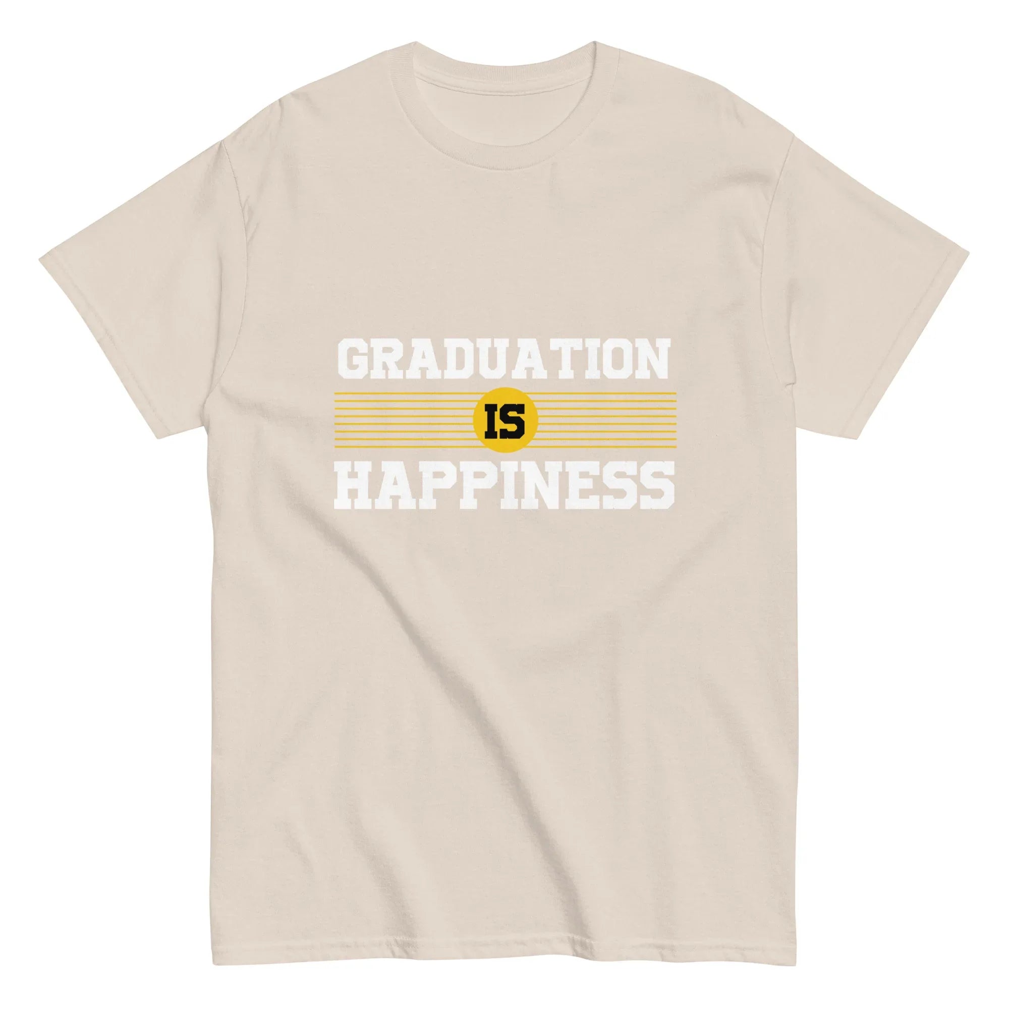 GRADUATION IS HAPPINESS men's t-shirt - - Graduation shirts - Printoo Shop