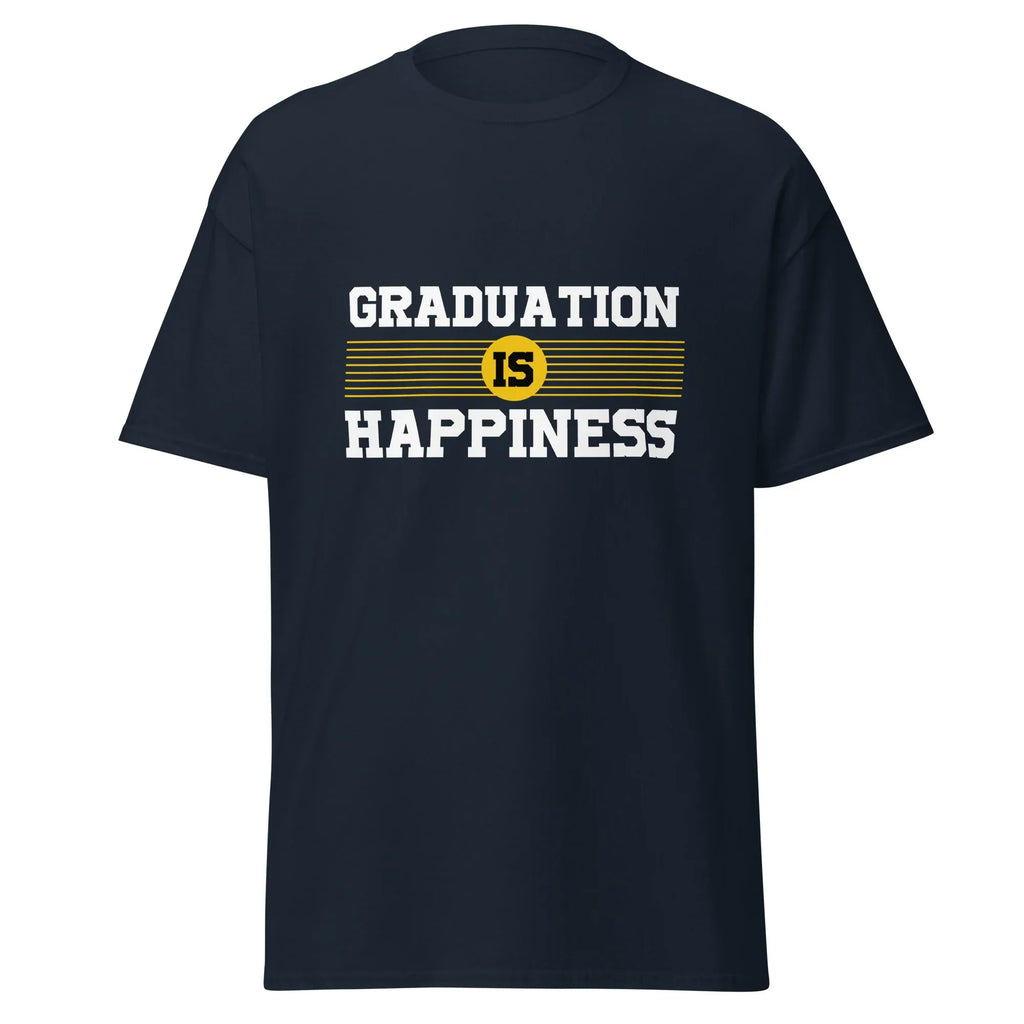 GRADUATION IS HAPPINESS men's t-shirt - - Graduation shirts - Printoo Shop
