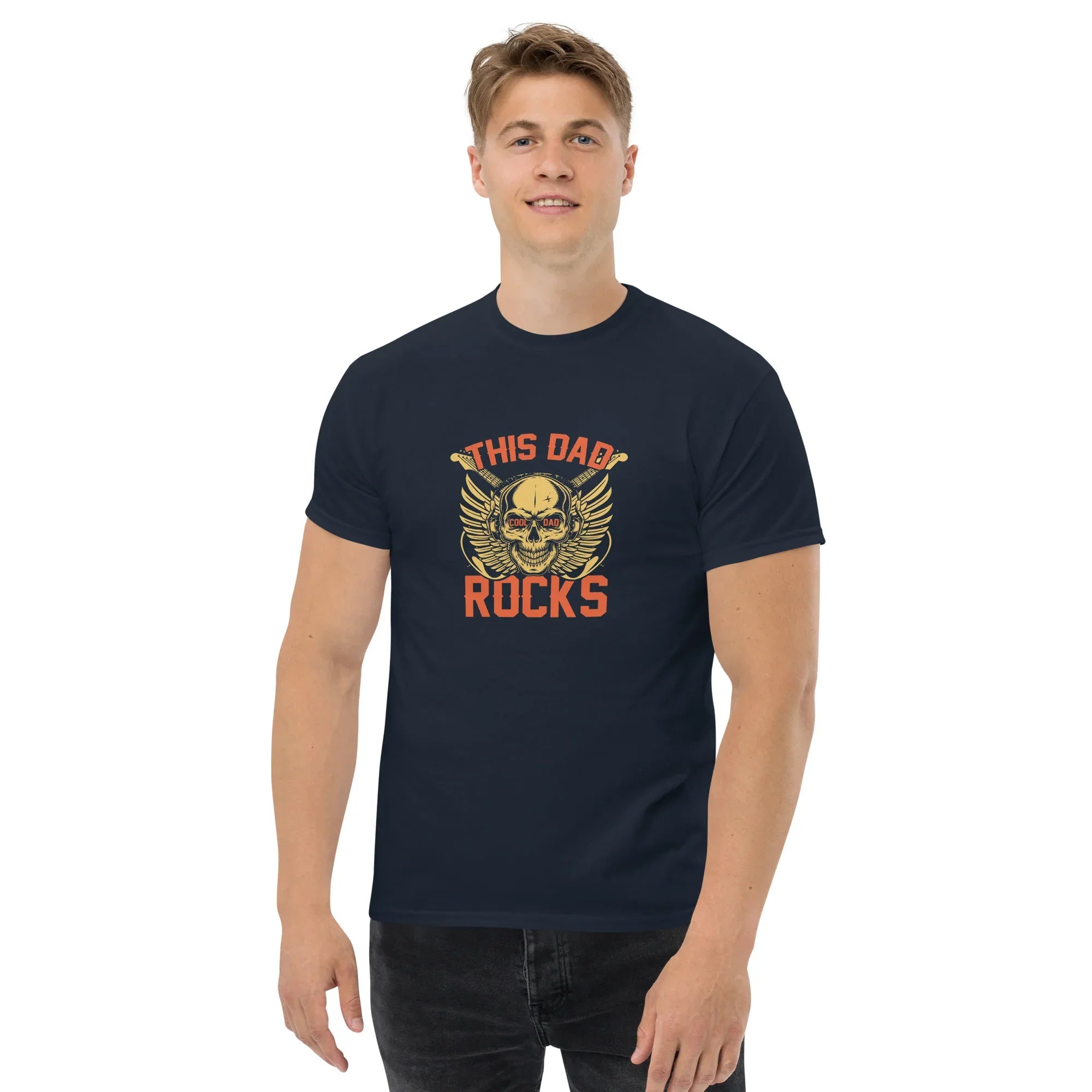 THIS DAD ROCKS men's t-shirt - Printoo Shop - - Father's Day, men's t-shirt, Men’s Classic Tee | Gildan 5000, t-shirt