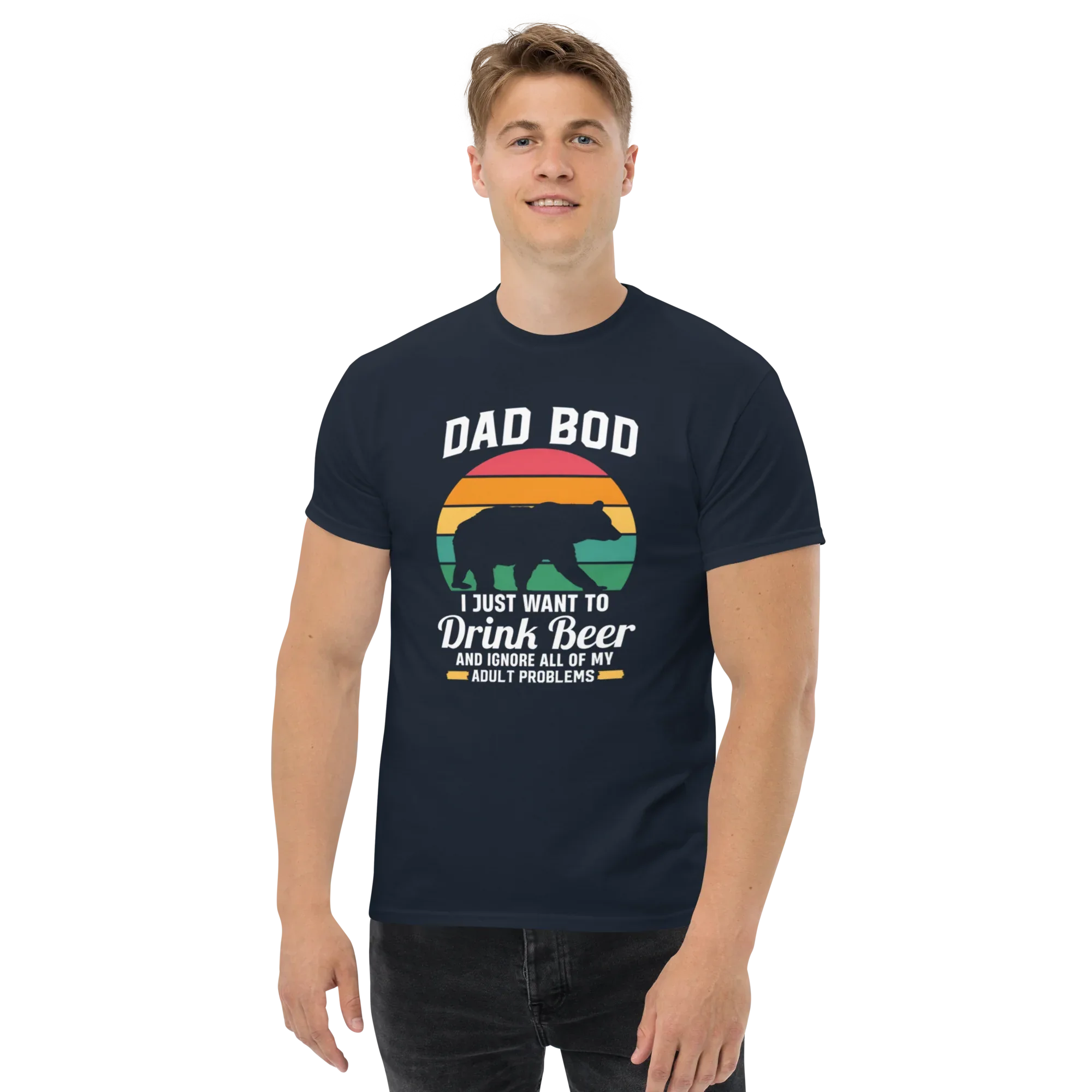 DAD BOD men's t-shirt - Printoo Shop - - Father's Day, men's t-shirt, Men’s Classic Tee | Gildan 5000, t-shirt