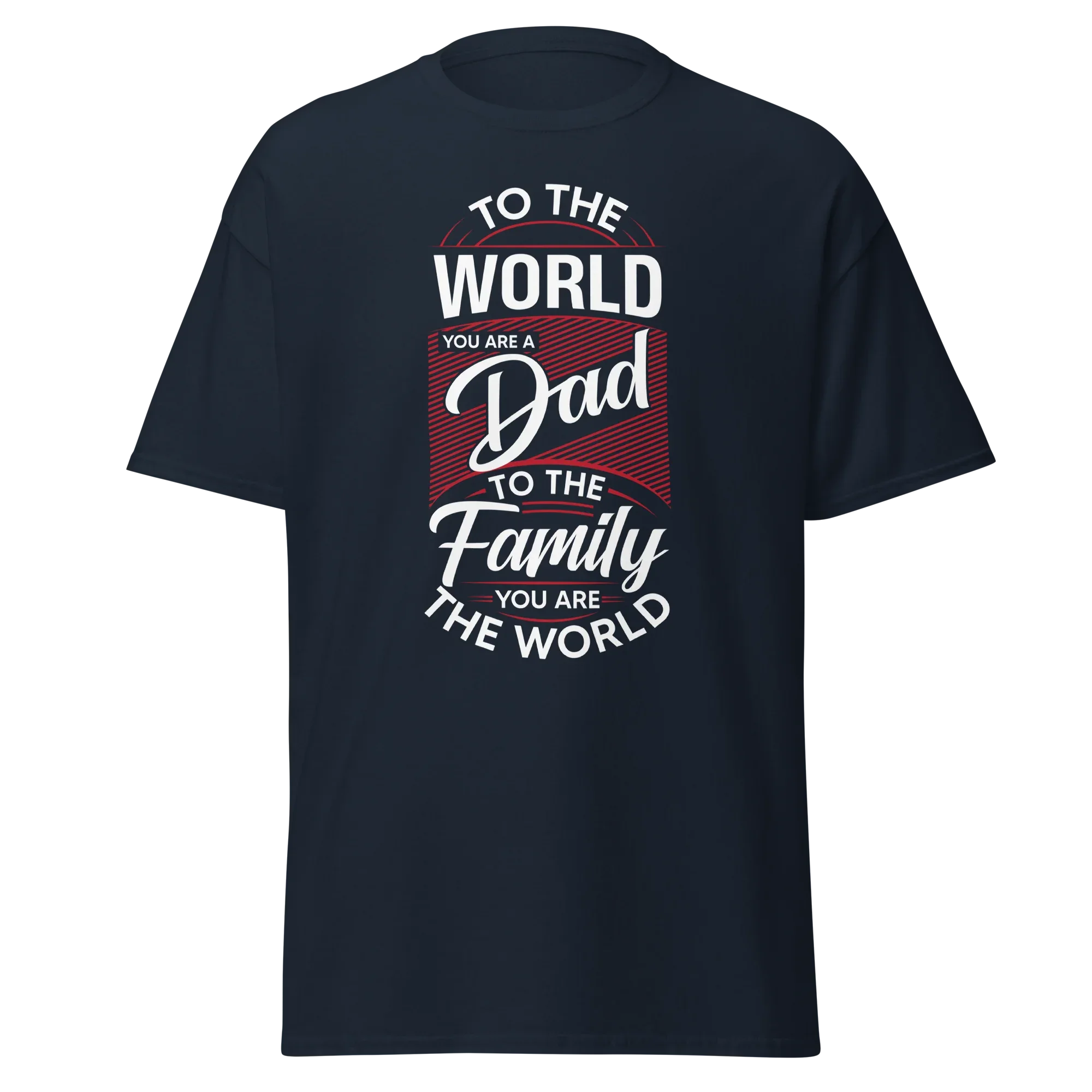 DAD'S WORLD Men's tee - Printoo Shop - - Father's Day, men's tee, Men’s Classic Tee | Gildan 5000, t-shirt, tee