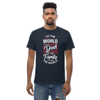 DAD'S WORLD Men's tee - - Dad t-shirts - Printoo Shop