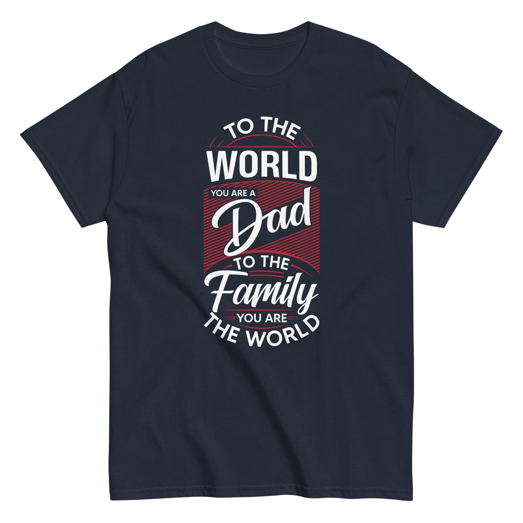 DAD'S WORLD Men's tee - - Dad t-shirts - Printoo Shop
