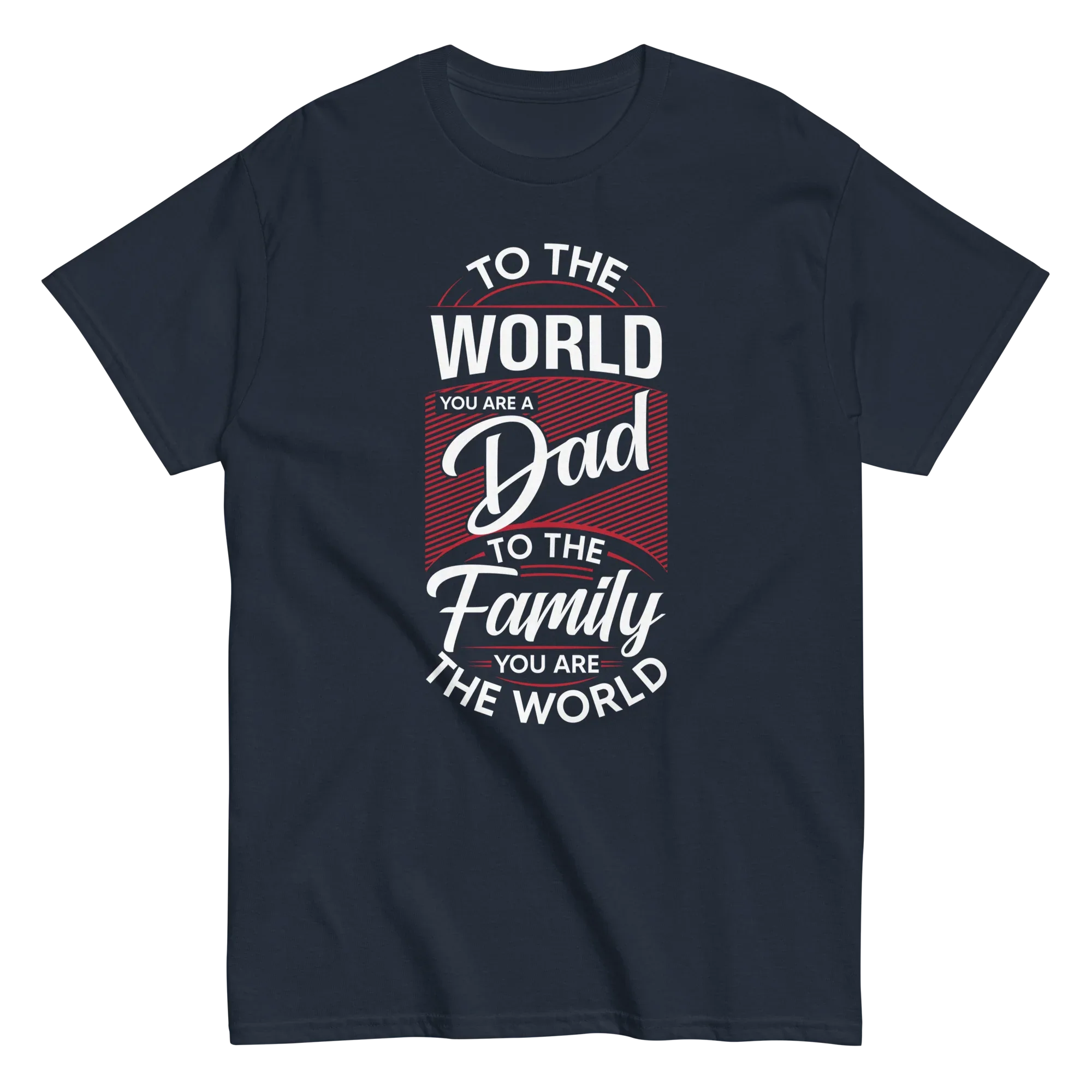 DAD'S WORLD Men's tee - - Dad t-shirts - Printoo Shop